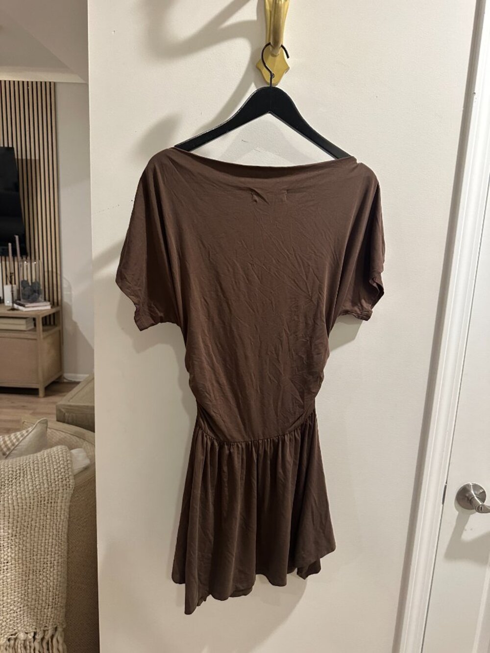 Lisa Says Gah Faye Mini Dress in Chocolate Size Medium - Picture 8 of 11